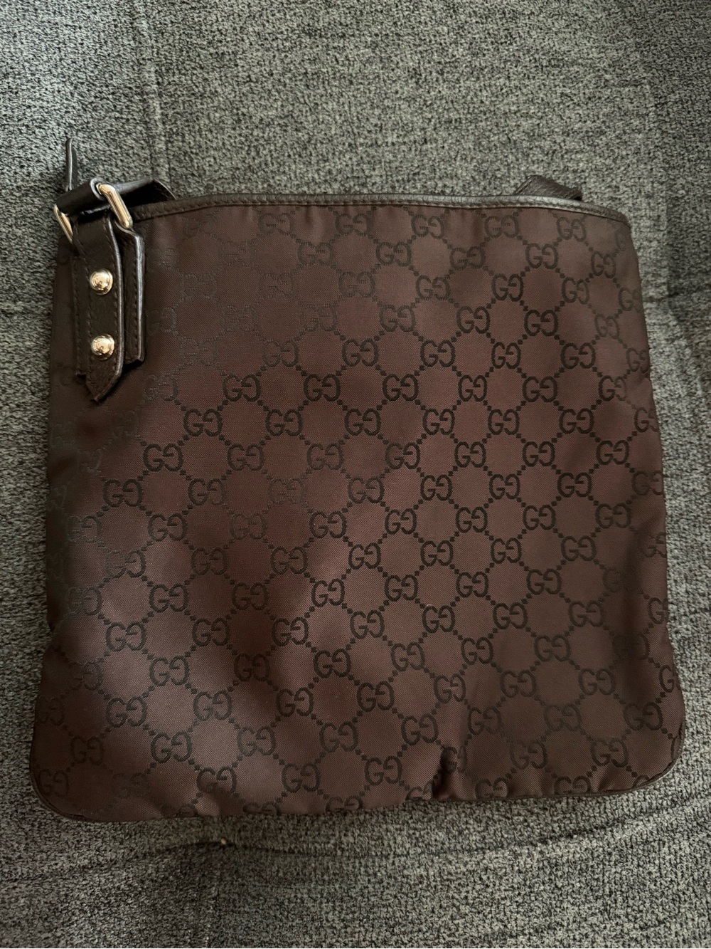 Gucci Nylon Leather Shoulder/Crossbody Bag